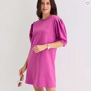 Twilight Magenta Midi Shift Dress